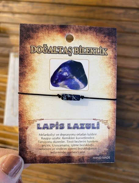 Lapis Lazuli Doğaltaş İp Bileklik