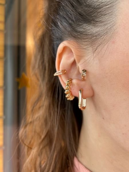 VIP Seri Oval Halka Küpe