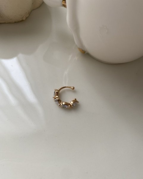 VIP Seri 4 Damla Taşlı Earcuff Kıkırdak Küpe