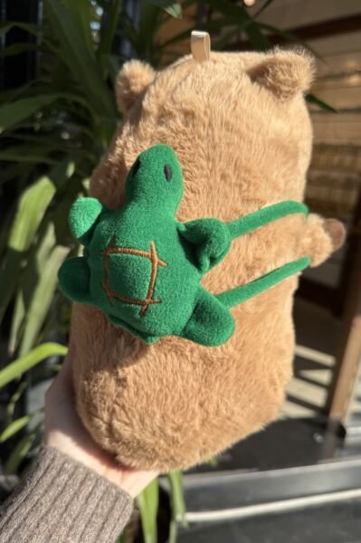 Kaplumbağa Çantalı Peluş Büyük Capybara