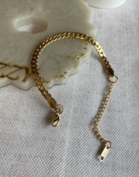 Ezme Örgü Zincir Çelik Bileklik 16 + 5 cm