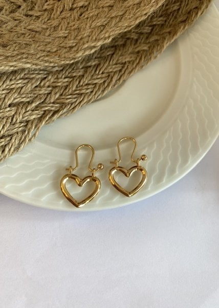 Sepet Model Kalp Küpe