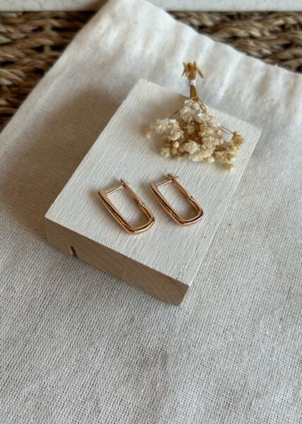 VIP Seri Damla Model Şerit Halka Küpe