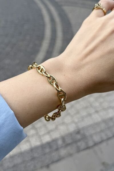 VIP Badem Model Zincir Bileklik 20 + 3 cm 14K