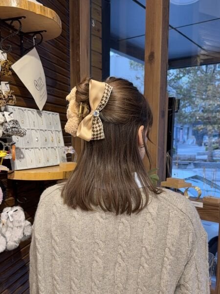 Fiyonklu Peluş Ayıcık Mandal Toka