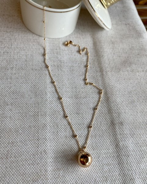 VIP Seri Top Uçlu Topçuk Zincir Kolye 45 cm