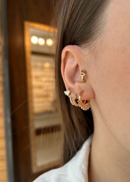 VIP Seri Yelpaze Halka Küpe