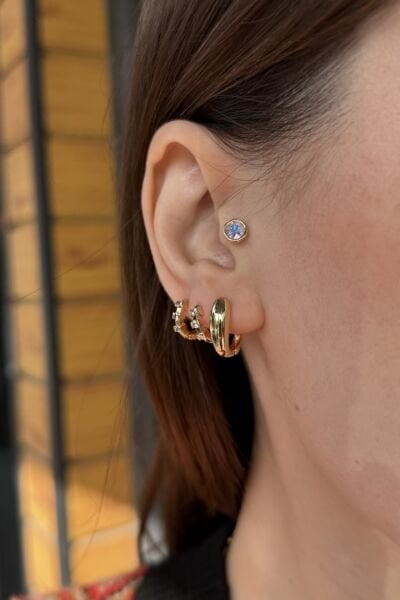 VIP Sade Damla Halka Küpe