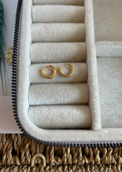 Çelik İnce Halka Küpe En Küçük Boy