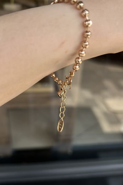 VIP Zil Detay Tırnaklı Dorika Bileklik 17 + 3 cm