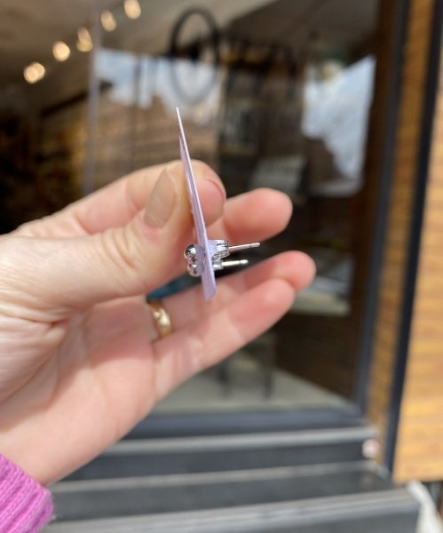 VIP Seri Top Küpe Gümüş Renk