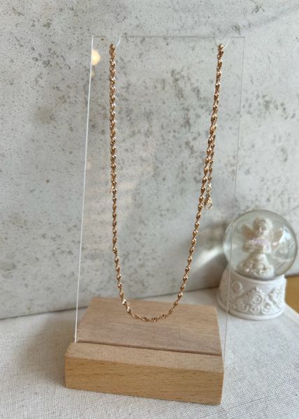 VIP Seri Burmalı Zincir Kolye 45 cm 2 mm
