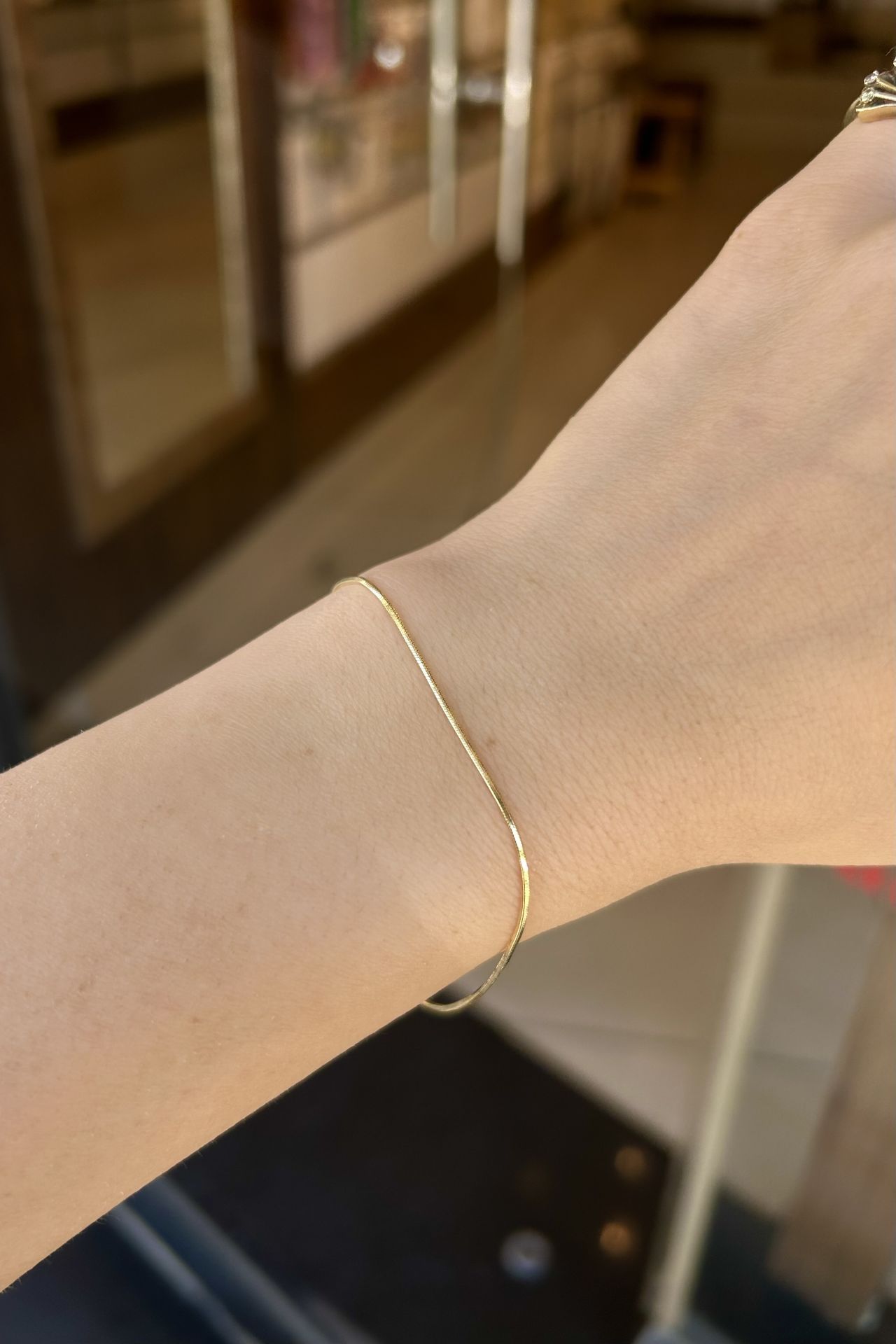 VIP İnce Yılan Sırtı Bileklik 19 cm 14K