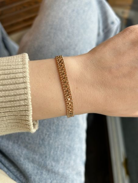 VIP Seri Yassı Hasır Örgü Bileklik 16 + 4 cm