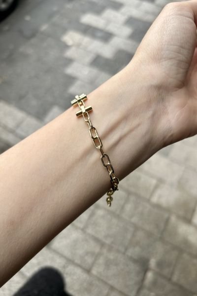 VIP Sıra Silindir Model Bileklik 14K 19 cm